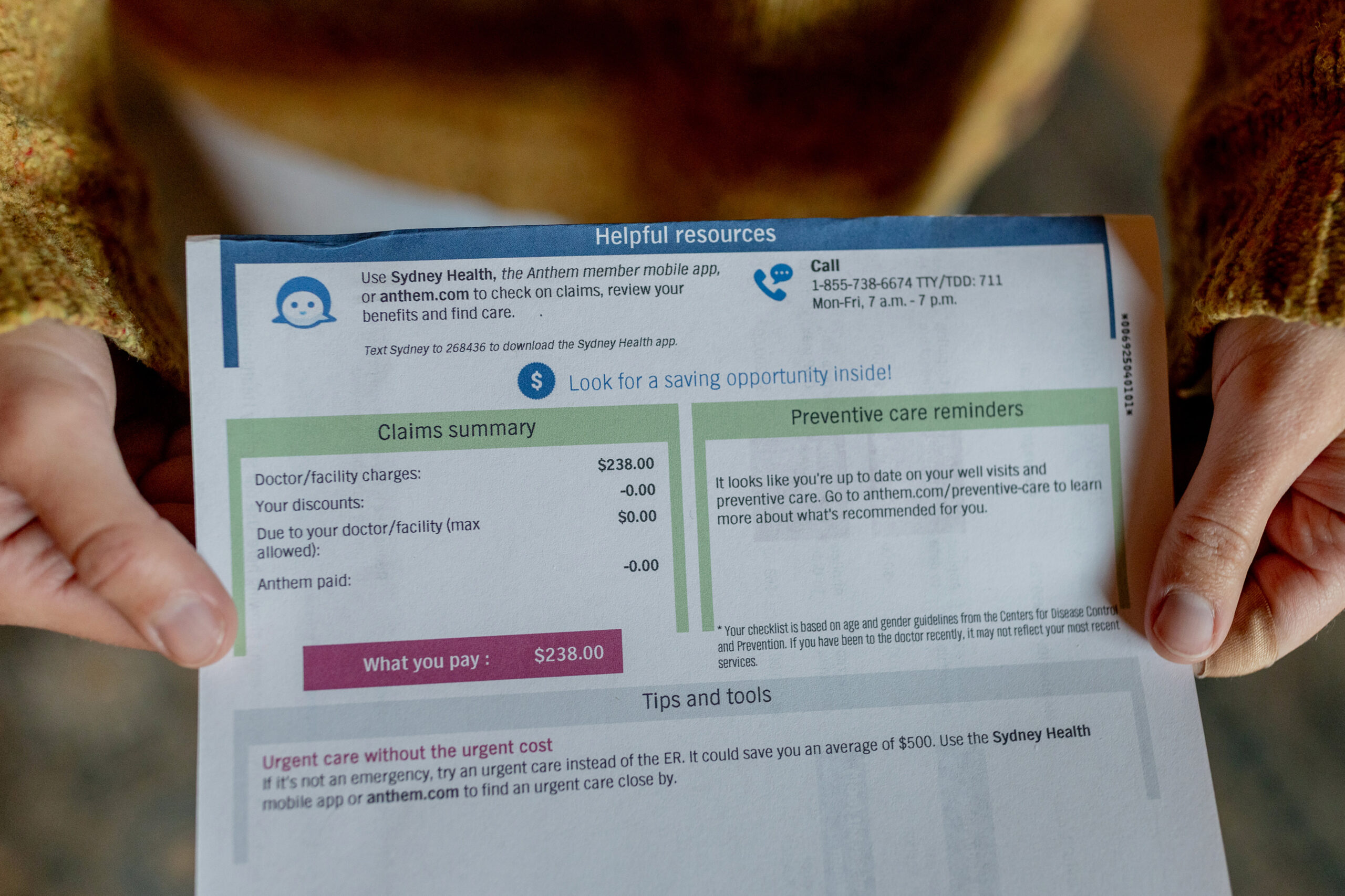 Paciente evita la enfermedad de Lyme, pero recibe una factura sorpresa